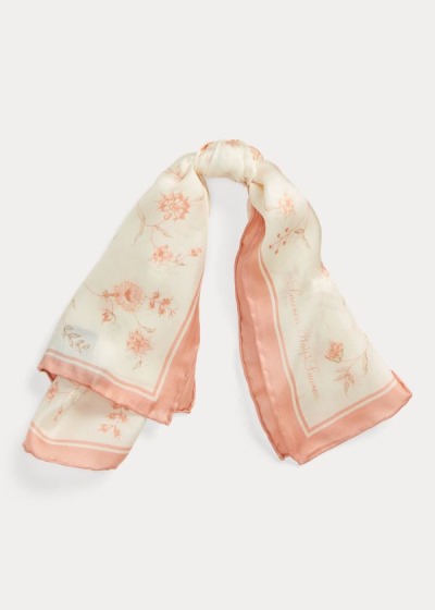 Bufandas Ralph Lauren Mujer Rosas - Nicole Silk Twill - RLGMC7431